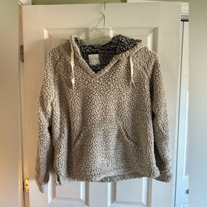 From Francesca’s very cozy teddy pullover jacket